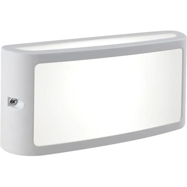 tecnomat applique led screen 10w 700 lumen 4000k luce bianca colore bianco 220x108x64 mm ip54