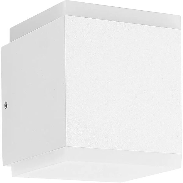 vivida applique led cubo da esterno  toddy 2x6w 540 lumen 3000k luce calda bianco ip54