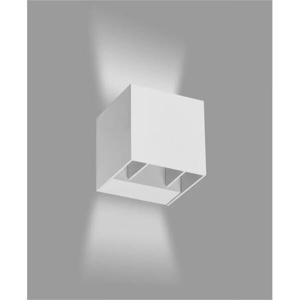 vivida applique led esterno in alluminio flusso regolabile 6w totali colore bianco