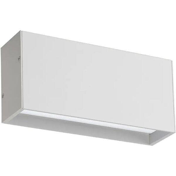 vivida applique orizzontale  bianca 2x48 led 8w 4000k 400 lumen ip54 classe a