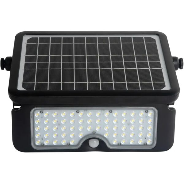 tecnomat proiettore solare led 10w 1150 lumen 4000k sensore di movimento 2 regolazioni 315x215x38 mm