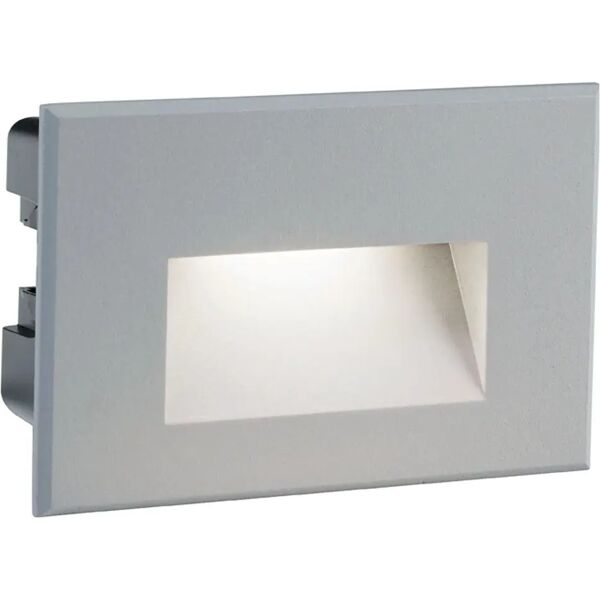 tecnomat segnapasso spina ap da incasso led 3w 300 lumen ip65 alluminio per scatola 3 moduli