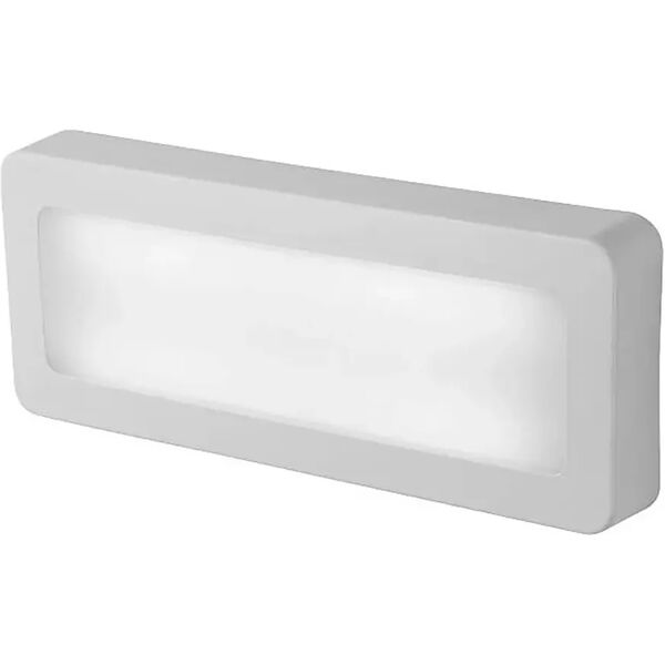 tecnomat applique semi-incasso led smd 6w bianca bianca 500 lumen 4000k ip65 210x80x28 mm