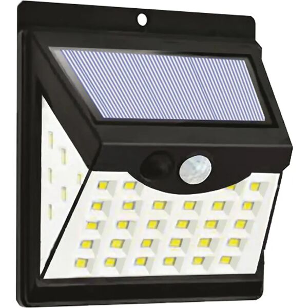 tecnomat applique solare 10w 250 lumen 6500k luce fredda sensore crepuscolare e movimento ip65