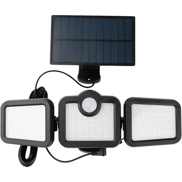 tecnomat proiettore solare 10w fino a 600 lumen 6000k luce fredda con sensore crepuscolare ip65