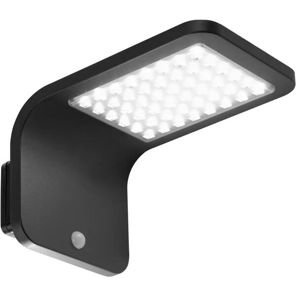 tecnomat applique solare street 3w nero 48 led led incluso