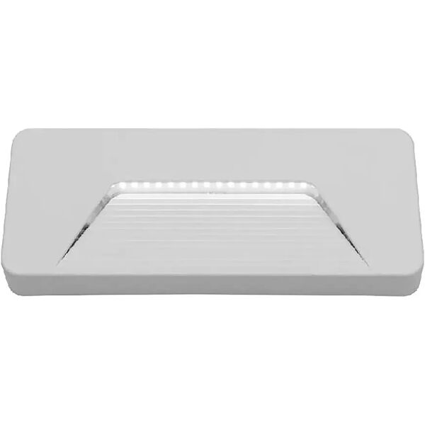 tecnomat applique semi-incasso led smd 3,2w grigio scuro 280 lumen 4000k ip65 210x80x28 mm