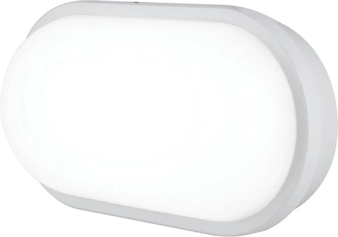 tecnomat plafoniera led da esterno intec shelly 20w ovale 4000k 1600 lumen ip65 colore bianco