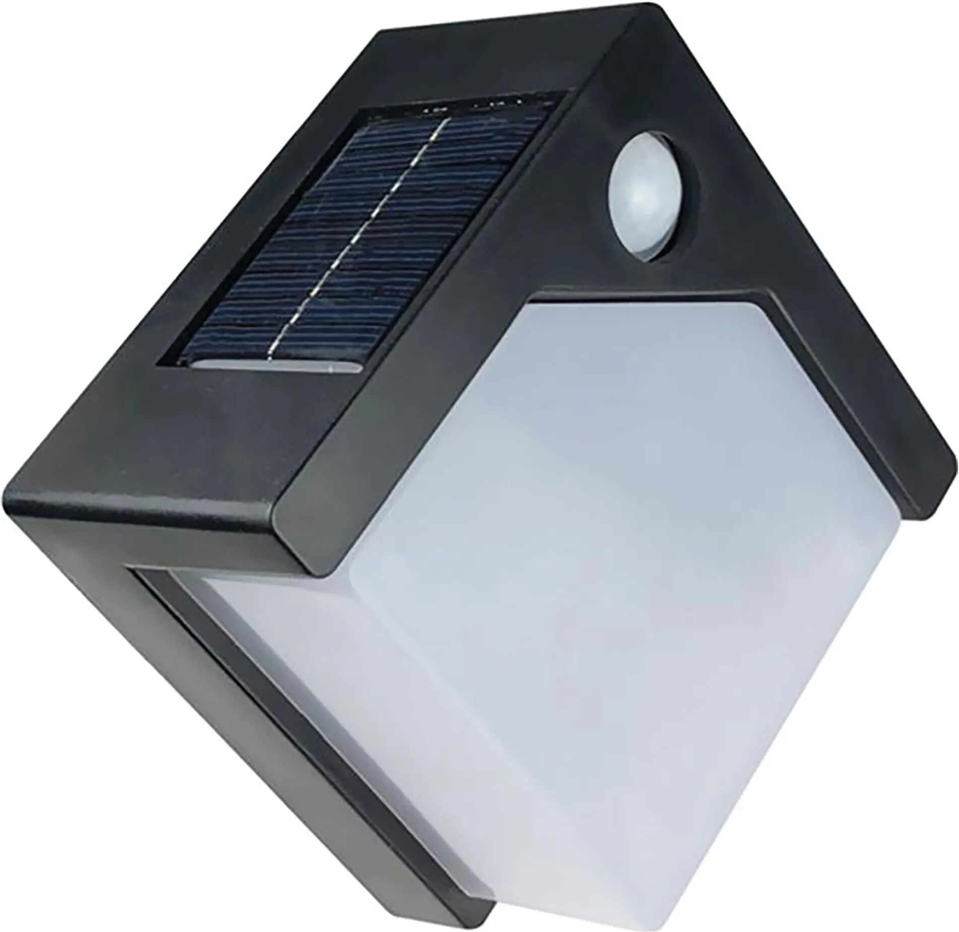 tecnomat applique solare 1,6w fino a 100 lumen 6500k luce fredda con sensore di presenza ip44