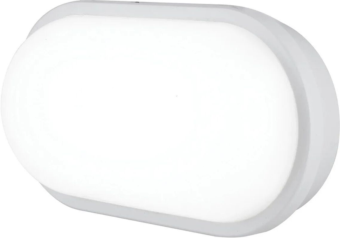 Tecnomat PLAFONIERA LED DA ESTERNO INTEC SHELLY 15W OVALE 4000K 1200 lumen IP65 COLORE BIANCO