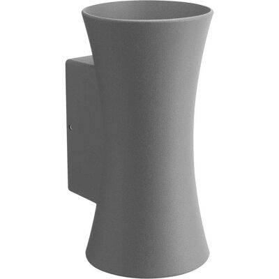 Vivida APPLIQUE LED VERTICALE DA ESTERNO FLUTE 2x7W 990 lumen 3000K LUCE CALDA ANTRACITE IP54 Vivida APPLIQUE LED VERTICALE DA ESTERNO FLUTE 2x7W 990 lumen 3000K LUCE CALDA ANTRACITE IP54