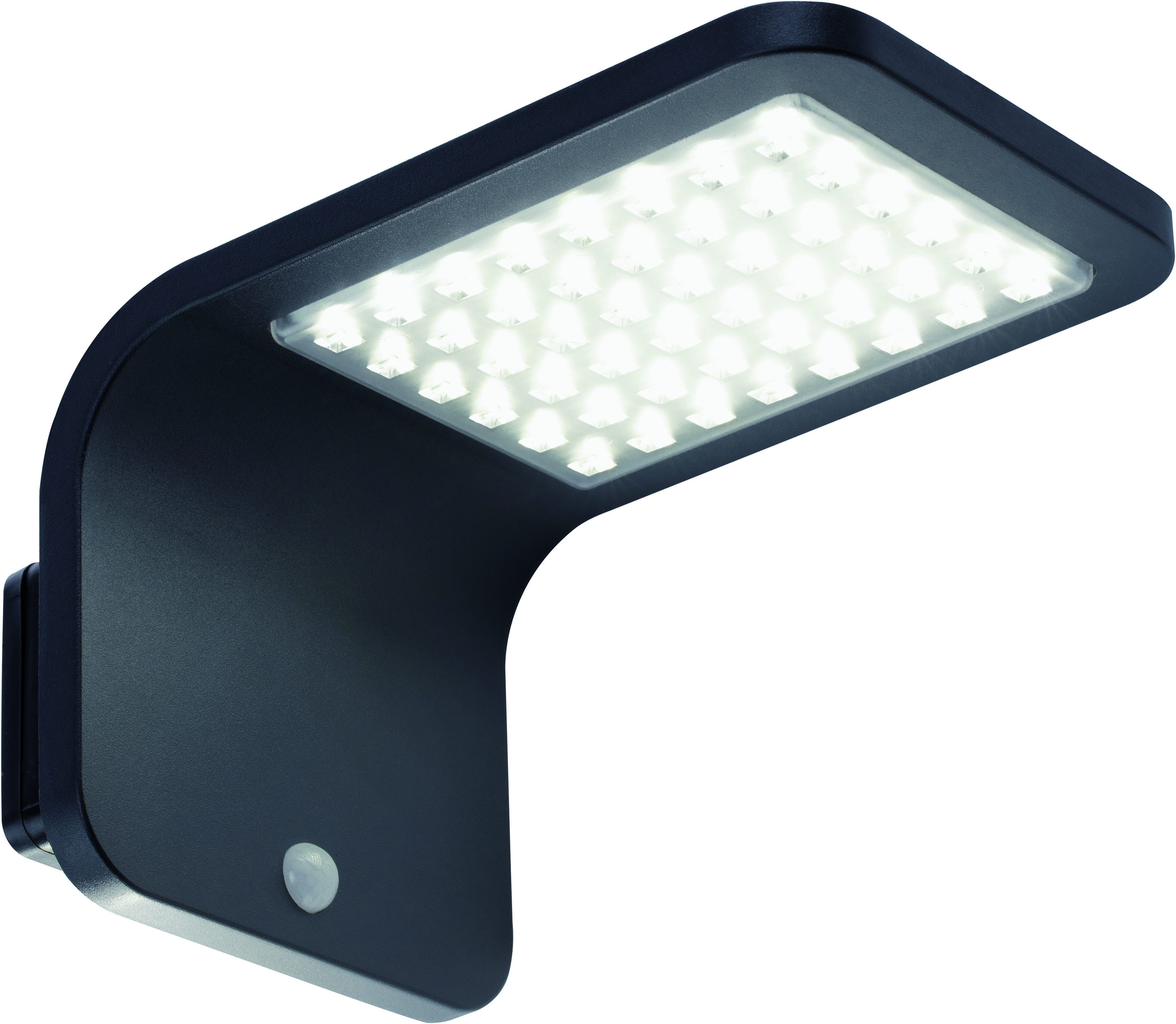Applique Solare Street 3w Nero 48 Led Led Incluso Applique Solare Street 3w Nero 48 Led Led Incluso