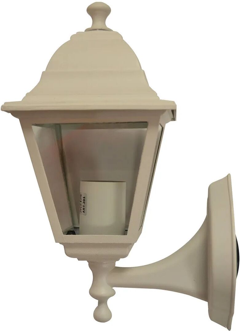 Applique Ascendente Per Esterno I-Luce Serie Quadrata Color Bianco E27 Max 60w (Esclusa) Ip43