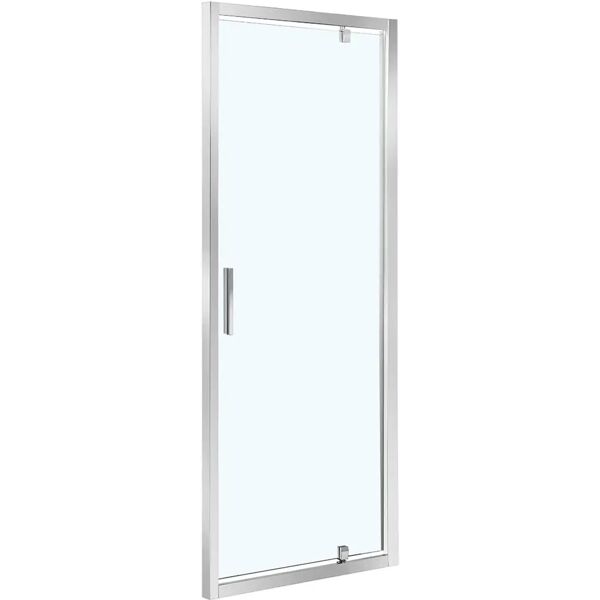 tecnomat porta doccia fenis battente 90 cm h200 vetro temperato trasparente 6mm profili metallo cromato