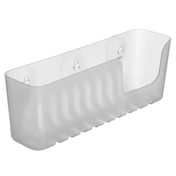 tecnomat portaoggetti rettangolare 30x8,5x11 cm glace' fissaggio a ventosa