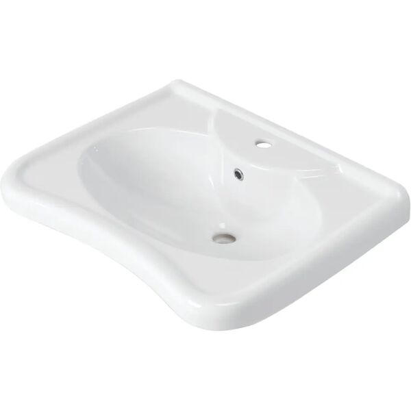 tecnomat lavabo per disabili ponte giulio in ceramica bianca 68x53 cm (lxp)