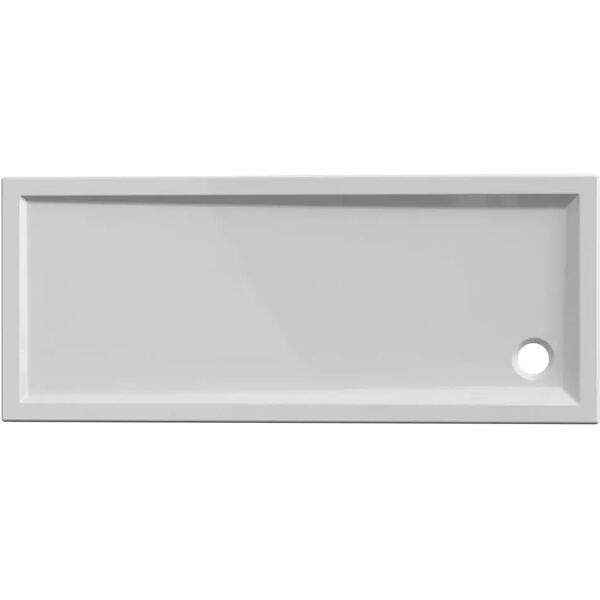 tecnomat piatto doccia serie miami in acrilico  bianco 70x170 h 6 cm piletta Ø 90 mm