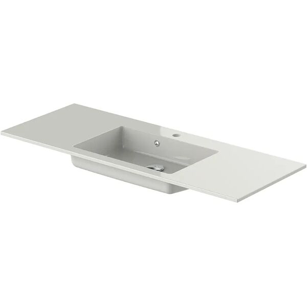 tecnomat lavabo incasso dolomite lauretta 1 vasc in marmoresina bianco 120x1,2x50 cm (lxhxp)