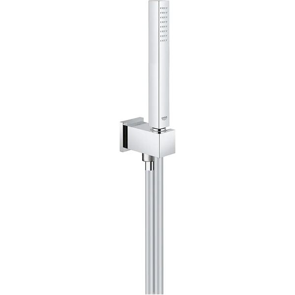 grohe kit doccia  euphoria cube 26405000 doccetta 1 getto flessibile 125 cm presa acqua muro