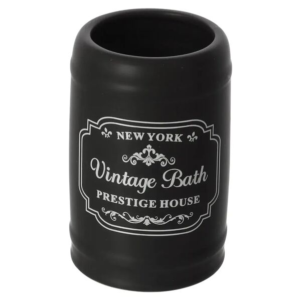 tecnomat bicchiere serie new york in ceramica colore nero