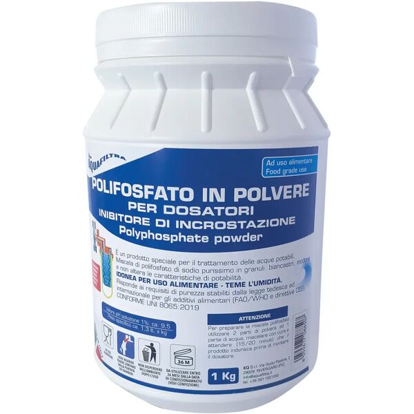 acquafiltra ricarica polifosfato 1 kg uso acqua potabile