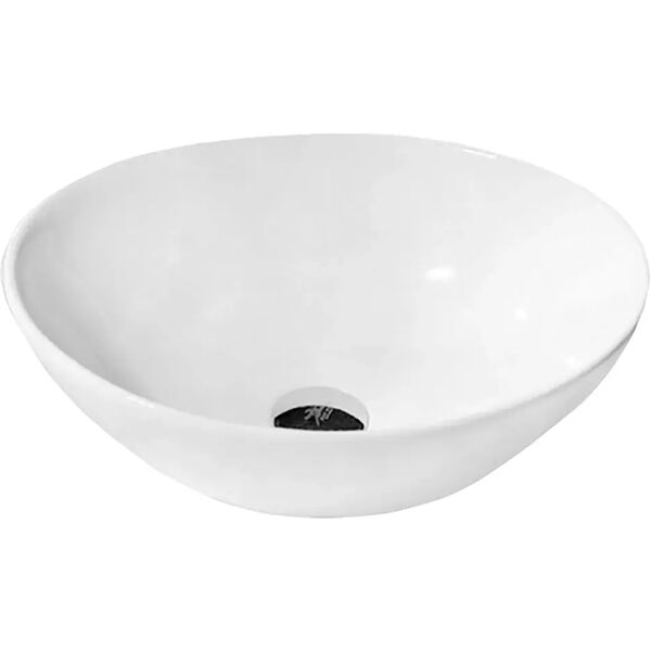 tecnomat lavabo da appoggio aveo in ceramica bianca tondo 42,5x14 cm (Øxh)