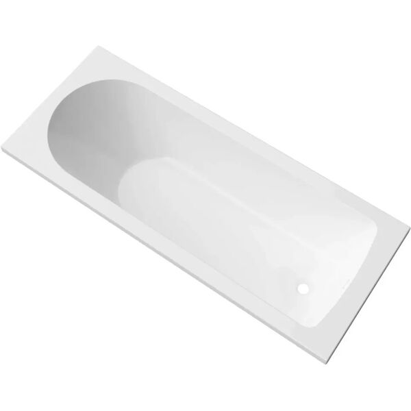 tecnomat vasca incasso rettangolare boston 160x70 (lxp) in acrilico bianco capacita 136 l