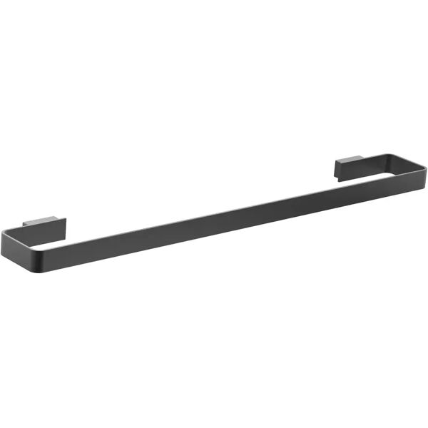 tecnomat barra portasalviette serie elite in metallo nero fissaggio a muro 45 cm