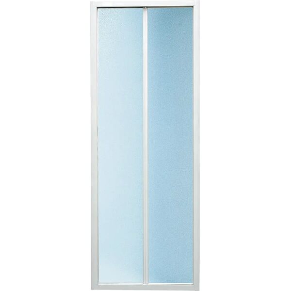 tecnomat porta doccia grancaym pieghevole (77-81) h185cm acrilico 1,8mm profili bianchi