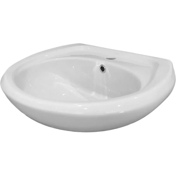 tecnomat lavabo a colonna e sospeso serie zara in ceramica bianca 57x48,5 cm (lxp)