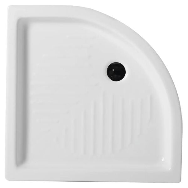 tecnomat piatto doccia 1/4 di cerchio in ceramica bianco 80x80 cm h 11 cm piletta Ø 60 mm