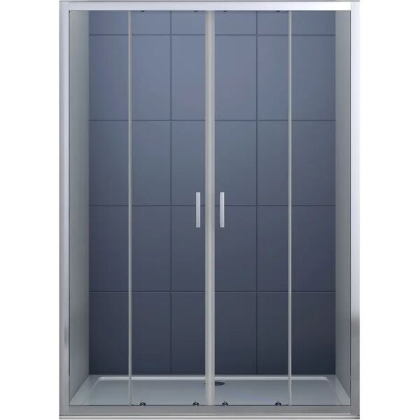 tecnomat porta doccia venere scorrevole 167-171cm h 190 cm vetro temperato 6mm trasparente profili cromo