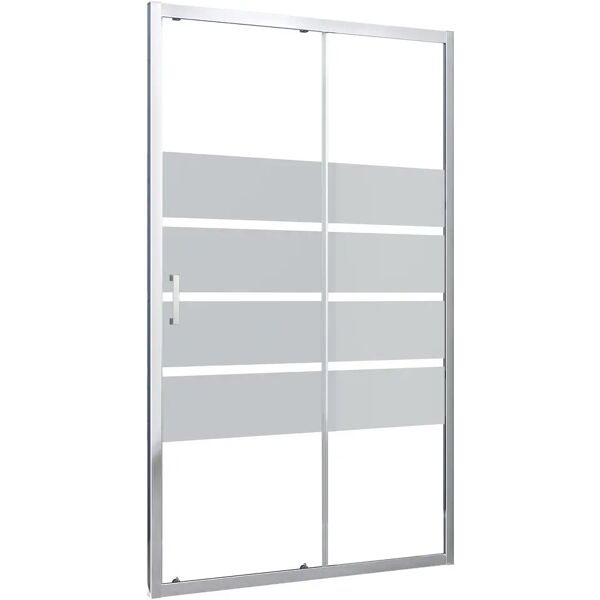 tecnomat porta doccia venere scorrevole 137-141cm h 190 cm vetro temperato 6mm serigrafato profili cromo