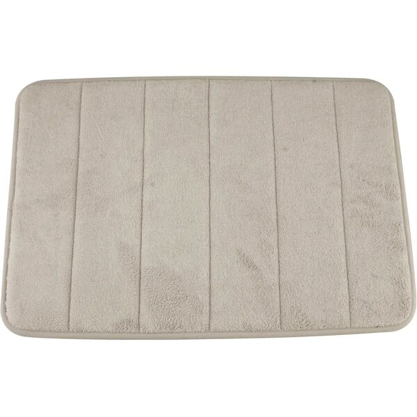 tecnomat tappeto bagno memo 40x60 cm in microfibra beige antiscivolo