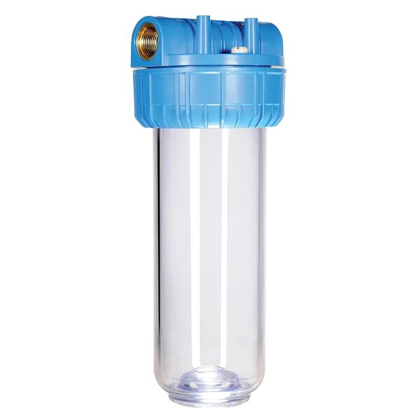 acquafiltra filtro depurazione altezza 10'' staffabile attacco bronzo 3/4'' corpo in plastica