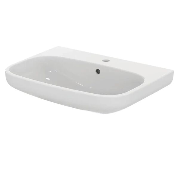lavabo colonna e sospeso ideal standard serie i life a in ceramica bianca 65x52 cm (lxp)