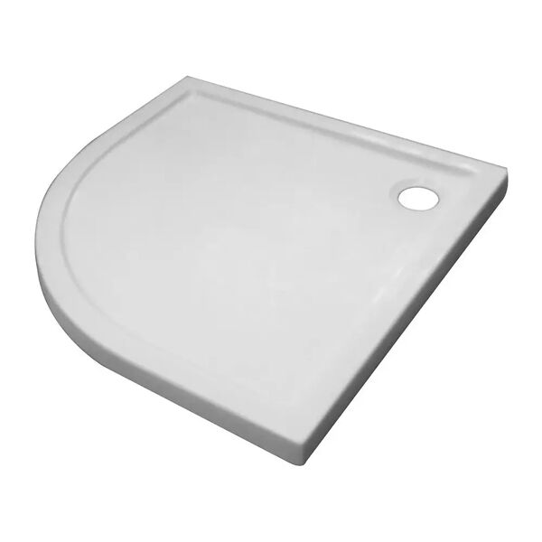 tecnomat piatto doccia 1/4 di cerchio serie lima in acrilico bianco 90x90 cm h 5,5 cm piletta Ø 90 mm