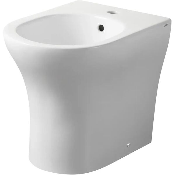 tecnomat bidet althea serie soli filo muro   a terra in ceramica bianca