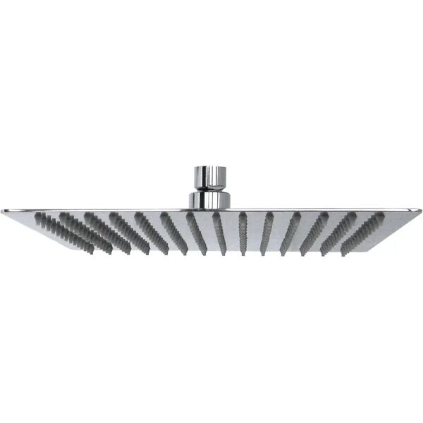 tecnomat soffione doccia quadrato 25x25 cm in acciaio inox aisi 304 1 getto anticalcare