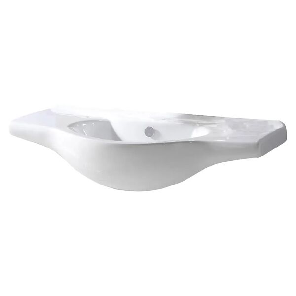 tecnomat lavabo integrale in ceramica serie kelly eos agena laguna zefiro bea 85x48x18 cm (lxhxp)