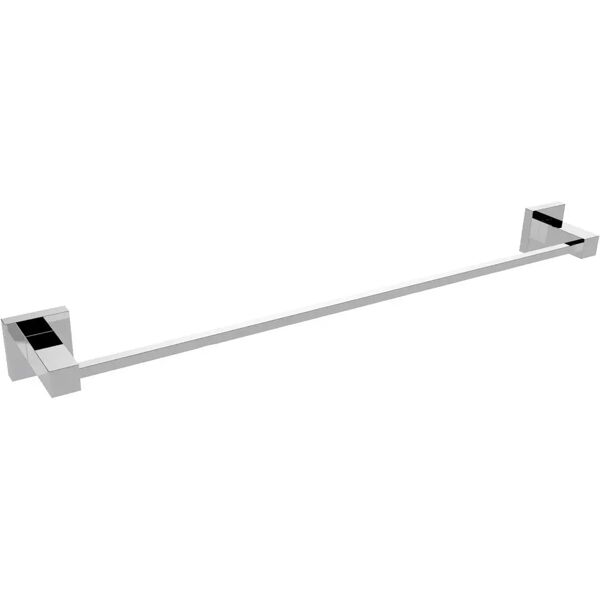 tecnomat barra portasalviette serie square in metallo cromato fissaggio a muro 45 cm