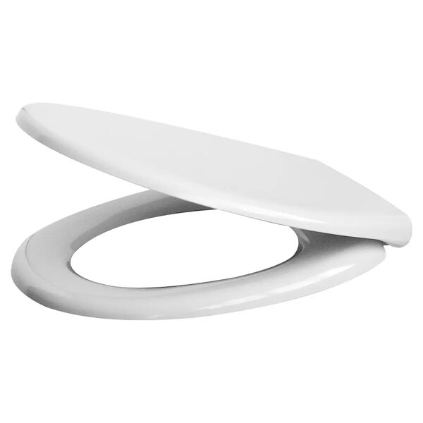 tecnomat copriwater universale ovale in termoindurente bianco con cerniere acciaio soft close