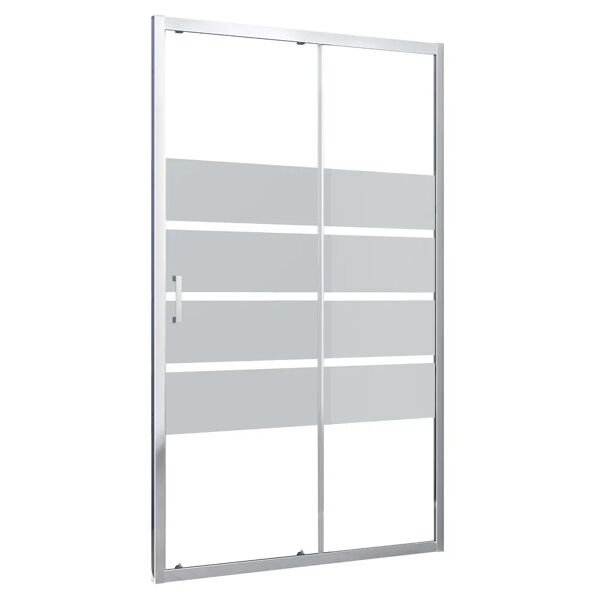 tecnomat porta doccia venere scorrevole 117-119cm h 190 cm vetro temperato 6mm serigrafato profili cromo