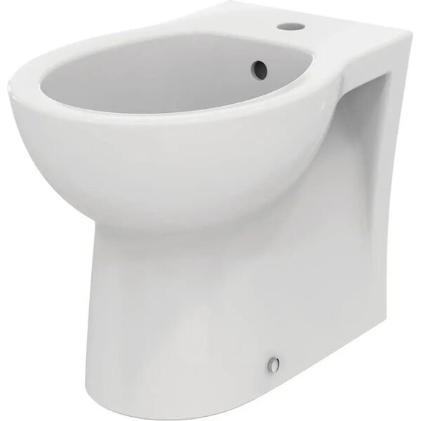 bidet ideal standard serie tirso a terra filo muro in ceramica bianca