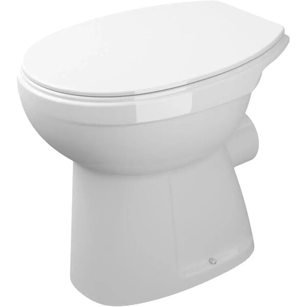 sanitana sedile wc  serie monica in plastica bianco cerniere in plastica