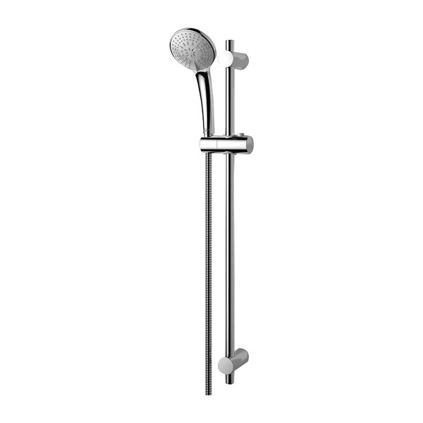 saliscendi doccia ideal standard 3 getti cromo interasse variabile 55 - 67,5 cm asta 72,4 cm