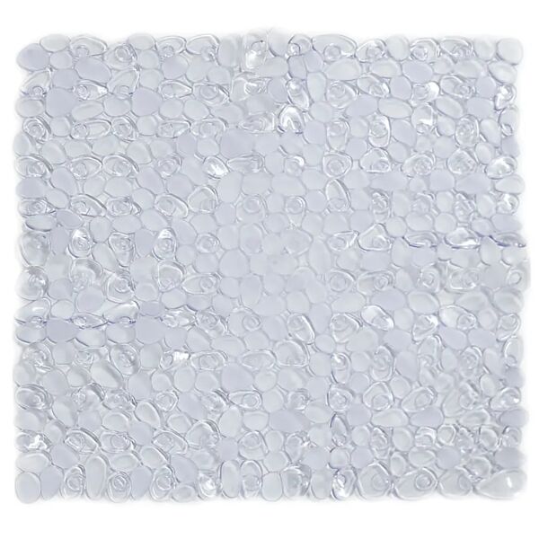 tecnomat tappeto doccia vasca stones quadrato 53x53 cm antiscivolo in vinile trasparente