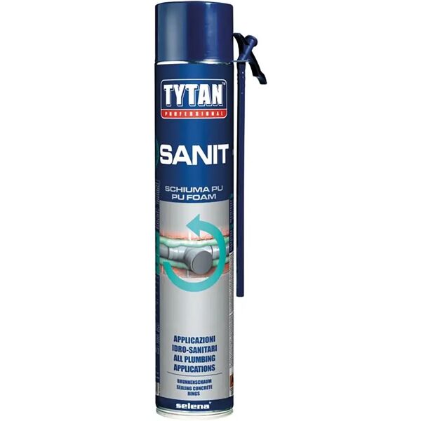 tytan schiuma poliuretanica  sanit 750ml manuale per termoidraulica e condutture