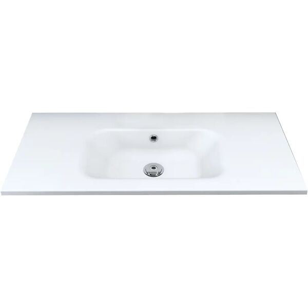 tecnomat lavabo incasso venus fashion una vasca in mineralmarmo bianco 101x2x46 cm (lxhxp)