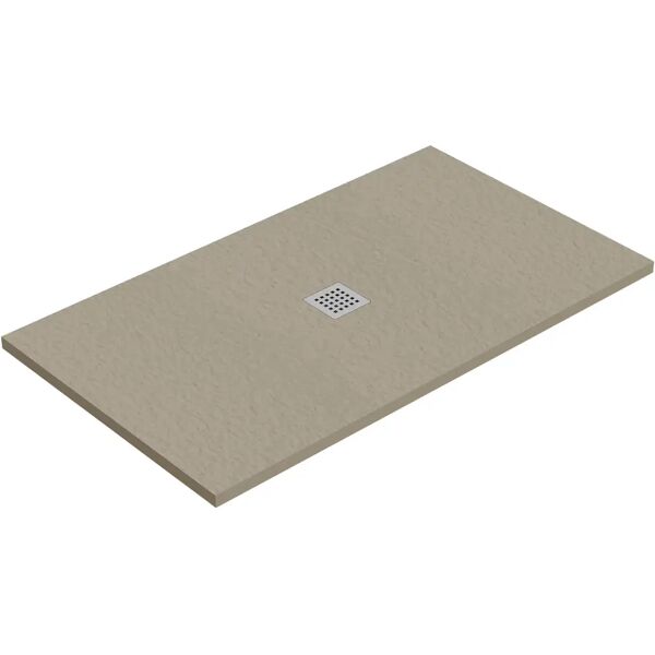 tecnomat piatto doccia tevere pietra marmoresina sabbia 80x120 cm h 2,2 cm piletta Ø90 mm